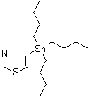 结构式 CAS# 173979-01-6, 4-(三丁基锡烷基)噻唑