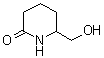 structure of CAS# 174419-15-9, 6-Hydroxymethylpiperidin-2-one;6-(Hydroxymethyl)-2-piperidinone; (±)-6-(Hydroxymethyl)piperidin-2-one