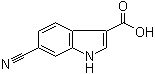 structure of CAS# 174500-88-0, 6-Cyano-1H-indole-3-carboxylic acid