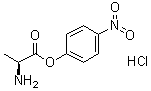 结构式 CAS# 17463-53-5, L-丙氨酸对硝基苯基酯单盐酸盐