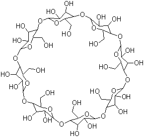structure of CAS# 17465-86-0, Cyclooctapentylose;gamma-Cyclodextrin; Cyclooctaamylose