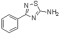 structure of CAS# 17467-15-1, 5-Amino-3-phenyl-1,2,4-thiadiazole;(3-Phenyl-[1,2,4]thiadiazol-5-yl)amine; 3-Phenyl-1,2,4-thiadiazol-5-amine; NSC 119930