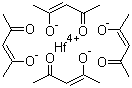 结构式 CAS# 17475-67-1, 乙酰丙酮铪