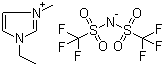 1-Ethyl-3-methylimidazolium bis(trifluoromethylsulfonyl)imide molecular structure (CAS 174899-82-2)