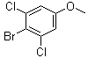 structure of CAS# 174913-20-3, 2-Bromo-1,3-dichloro-5-methoxybenzene