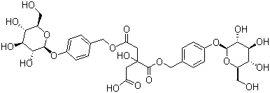 结构式 CAS# 174972-79-3, 巴利森苷 B