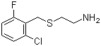 2-[(2-Chloro-6-fluorobenzyl)thio]ethylamine molecular structure (CAS 175136-76-2)