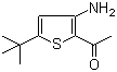 2-Acetyl-3-amino-5-tert-butylthiophene molecular structure (CAS 175137-06-1)