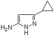 structure of CAS# 175137-46-9, 3-Cyclopropylpyrazol-5-amine;3-Cyclopropyl-1H-pyrazol-5-amine