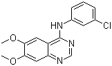 structure of CAS# 175178-82-2, Tyrphostin AG;Tyrphostin AG-1478; N-(3-Chlorophenyl)-6,7-dimethoxyquinazolin-4-amine; N-(3-Chlorophenyl)-6,7-dimethoxy-4-quinazolinamine
