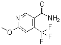 6-Methoxy-4-(trifluoromethyl)-3-pyridinecarboxamide molecular structure (CAS 175204-87-2)