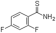 2,4-Difluorobenzene-1-carbothioamide molecular structure (CAS 175276-92-3)