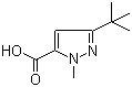 3-tert-Butyl-1-methyl-1H-pyrazole-5-carboxylic acid molecular structure (CAS 175277-11-9)