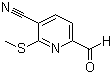 3-Cyano-2-(methylthio)pyridine-6-carboxaldehyde molecular structure (CAS 175277-27-7)