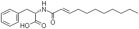 structure of CAS# 175357-18-3, Undecylenoyl phenylalanine;N-(1-Oxo-10-undecen-1-yl)-L-phenylalanine