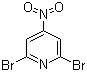 结构式 CAS# 175422-04-5, 2,6-二溴-4-硝基吡啶