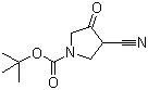 structure of CAS# 175463-32-8, 1-Boc-3-cyano-4-oxopyrrolidine;tert-Butyl 3-cyano-4-oxopyrrolidine-1-carboxylate