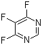 structure of CAS# 17573-78-3, 4,5,6-Trifluoropyrimidine