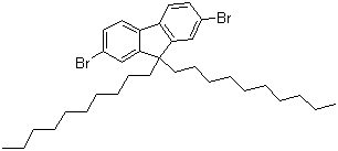 结构式 CAS# 175922-78-8, 2,7-二溴-9,9-二癸基芴