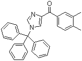 结构式 CAS# 176721-02-1, (2,3-二甲基苯基)[1-(三苯基甲基)-1H-咪唑-4-基]甲酮