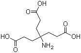 structure of CAS# 176738-98-0, Aminomethanetrispropionic acid;4-Amino-4-(2-carboxyehtyl)heptanedioic acid