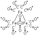 Triiron dodecarbonyl molecular structure (CAS 17685-52-8)