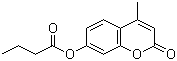 结构式 CAS# 17695-46-4, 4-甲基-2-氧代-2H-1-苯并吡喃-7-基丁酸酯