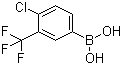 结构式 CAS# 176976-42-4, 4-氯-3-(三氟甲基)苯硼酸