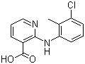 structure of CAS# 17737-65-4, Clonixin;Clonixic acid; 2-[(3-Chloro-2-methylphenyl)amino]-3-pyridinecarboxylic acid