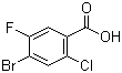 structure of CAS# 177480-81-8, 4-Bromo-2-chloro-5-fluorobenzoic acid