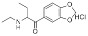 structure of CAS# 17764-18-0, Eutylone hydrochloride;1-(1,3-benzodioxol-5-yl)-2-(ethylamino)butan-1-one;hydrochloride