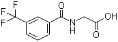 2-[3-(Trifluoromethyl)benzoyl]aminoacetic acid molecular structure (CAS 17794-48-8)