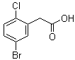 结构式 CAS# 177985-34-1, 5-溴-2-氯苯乙酸