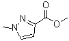 structure of CAS# 17827-61-1, 1-Methyl-1H-pyrazole-3-carboxylic acid methyl ester
