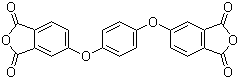 structure of CAS# 17828-53-4, 1,4-Bis(3,4-dicarboxyphenoxy)benzene dianhydride;1,4-Diphenoxybenzene-3',4',3'',4''-tetracarboxylic acid anhydride; 4,4'-(4,1-Phenylenedioxy)bis[phthalic anhydride]; 4,4'-(p-Phenylenedioxy)bis[phthalic anhydride]