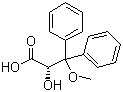结构式 CAS# 178306-52-0, (S)-2-羟基-3-甲氧基-3,3-二苯基丙酸