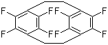 structure of CAS# 1785-64-4, Parylene F Dimer;5,6,11,12,13,14,15,16-Octafluorotricyclo[8.2.2.24,7]hexadeca-4,6,10,12,13,15-hexaene