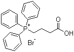 structure of CAS# 17857-14-6, 3-Carboxypropyltriphenylphosphonium bromide;(3-Carboxypropyl)triphenylphosphonium bromide
