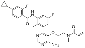 结构式 CAS# 1787294-07-8, 瑞布替尼