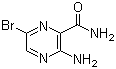 结构式 CAS# 17890-77-6, 3-氨基-6-溴吡嗪-2-甲酰胺