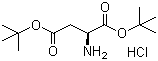 structure of CAS# 1791-13-5, L-Aspartic acid di-tert-butyl ester hydrochloride