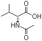 结构式 CAS# 17916-88-0, N-乙酰基-D-缬氨酸