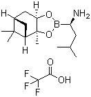 结构式 CAS# 179324-87-9, (aR,3aS,4S,6S,7aR)-六氢-3a,8,8-三甲基-alpha-(2-甲基丙基)-4,6-甲桥-1,3,2-苯并二氧硼烷-2-甲胺 2,2,2-三氟乙酸盐