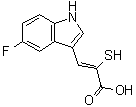 结构式 CAS# 179461-52-0, 3-(5-氟-1H-吲哚-3-基)-2-巯基-2-丙烯酸