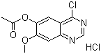 结构式 CAS# 179688-54-1, 4-氯-7-甲氧基喹唑啉-6-醇乙酸酯盐酸盐