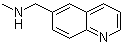 structure of CAS# 179873-36-0, N-Methyl-1-(6-quinolinyl)methanamine