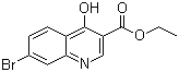 结构式 CAS# 179943-57-8, 7-溴-4-羟基喹啉-3-甲酸乙酯