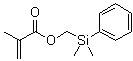 甲基丙烯酸(二甲基苯基硅烷基)甲基酯分子结构 (CAS 18052-92-1)