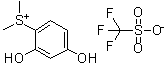 structure of CAS# 180787-54-6, 2,4-Dihydroxyphenyldimethylsulfonium triflate;Dimethyl-2,4-dihydroxyphenylsulfonium triflate