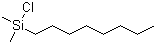 structure of CAS# 18162-84-0, Chlorodimethyloctylsilane;Dimethyl(octyl)silyl chloride; Dimethyl-n-octylchlorosilane; Dimethyloctylchlorosilane; LS 3490; ODMCS; Octyldimethylchlorosilane; n-Octyldimethylchlorosilane
